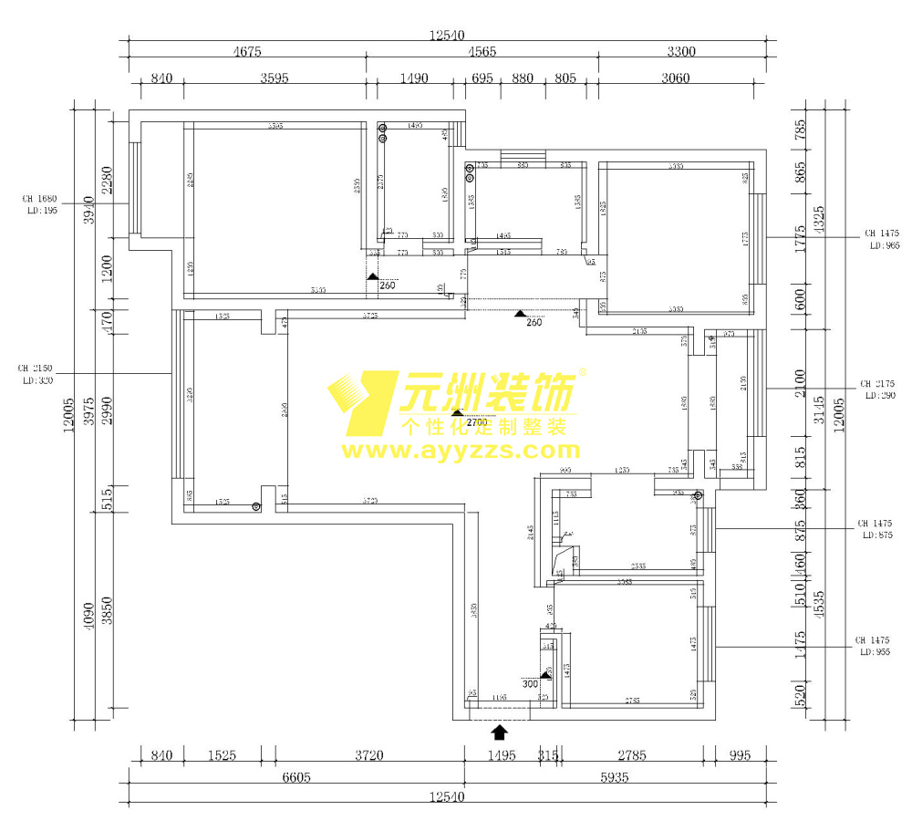 1單元1604室·124平米